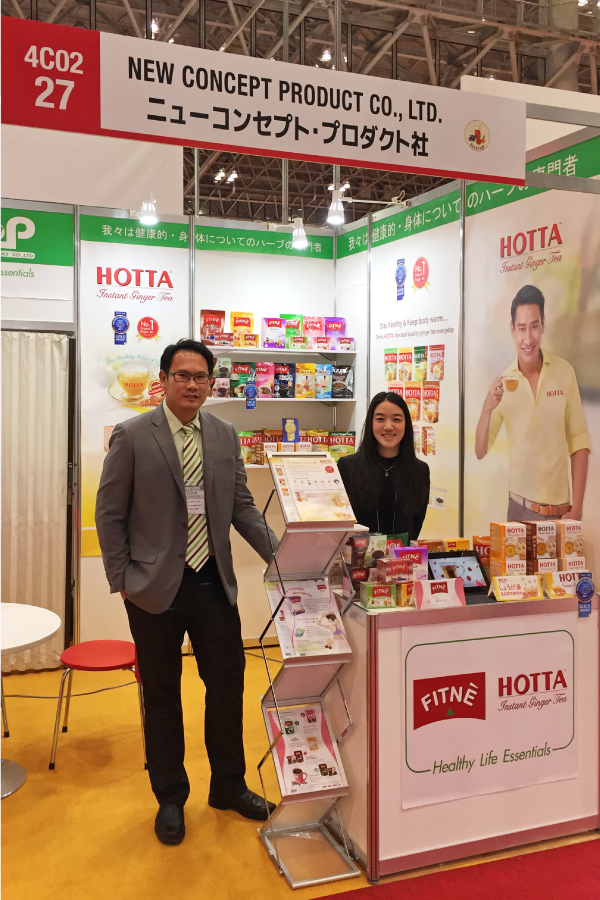 NCP จัดแสดงสินค้า ฟิตเน่ – ฮอทต้า งาน Foodex Japan 2018