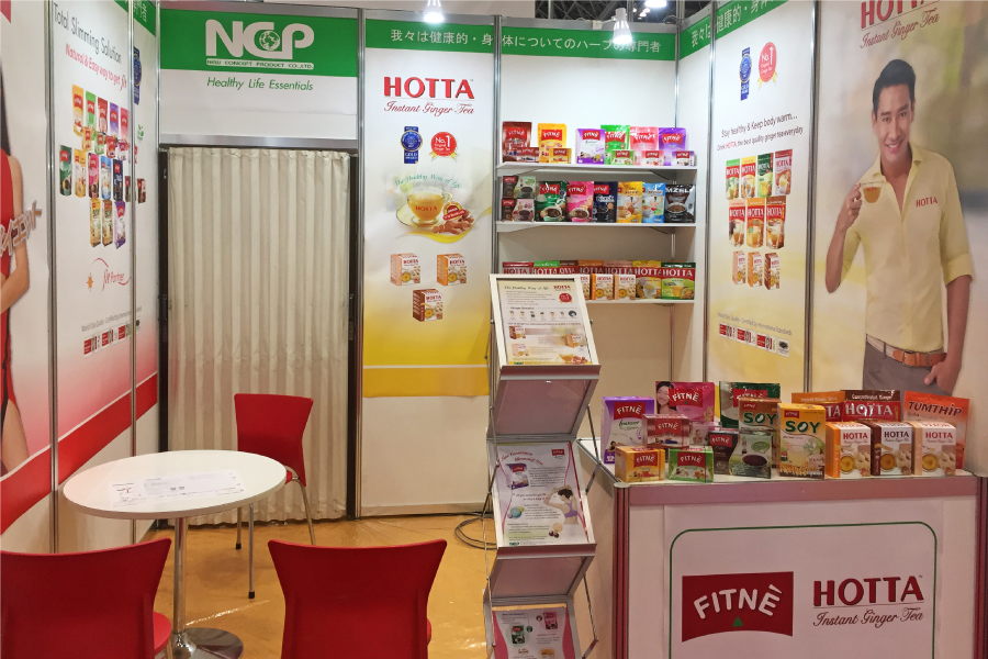 NCP จัดแสดงสินค้า ฟิตเน่ – ฮอทต้า งาน Foodex Japan 2018 ประเทศญี่ปุ่น