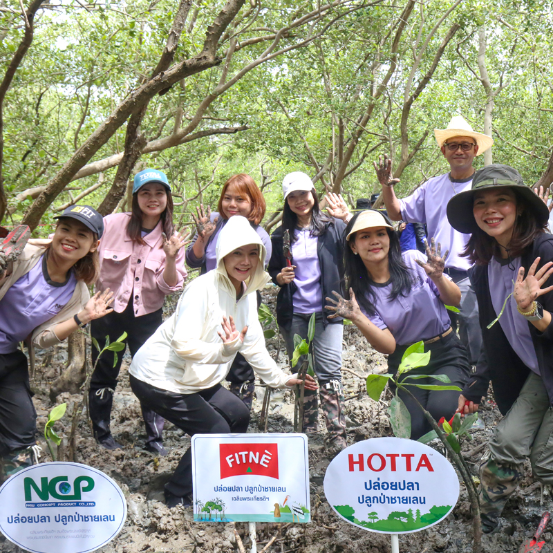 NCP ปล่อยปลา ปลูกป่าชายเลน เฉลิมพระเกียรติฯ พระบรมราชชนนีพันปีหลวง