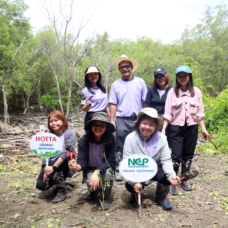 NCP ปล่อยปลา ปลูกป่าชายเลน เฉลิมพระเกียรติฯ พระบรมราชชนนีพันปีหลวง